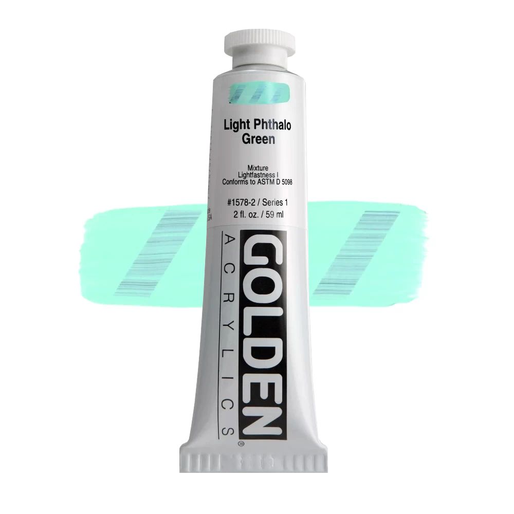 GOLDEN アクリリックヘビーボディ 59ml 1578 ライトフタログリーン