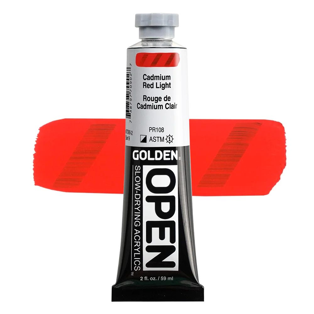 GOLDEN オープンアクリリックス 59ml 7090 カドミウムレッドライト