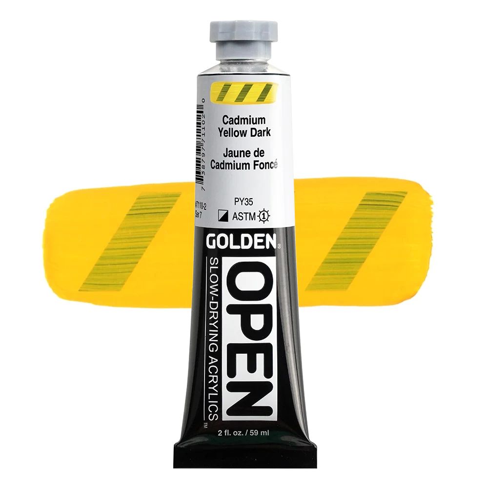 GOLDEN オープンアクリリックス 59ml 7110 カドミウムイエローダーク