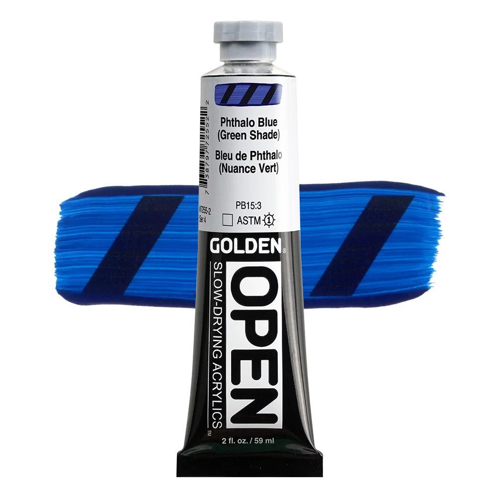 GOLDEN オープンアクリリックス 59ml 7255 フタロブルー(グリーンシェード)