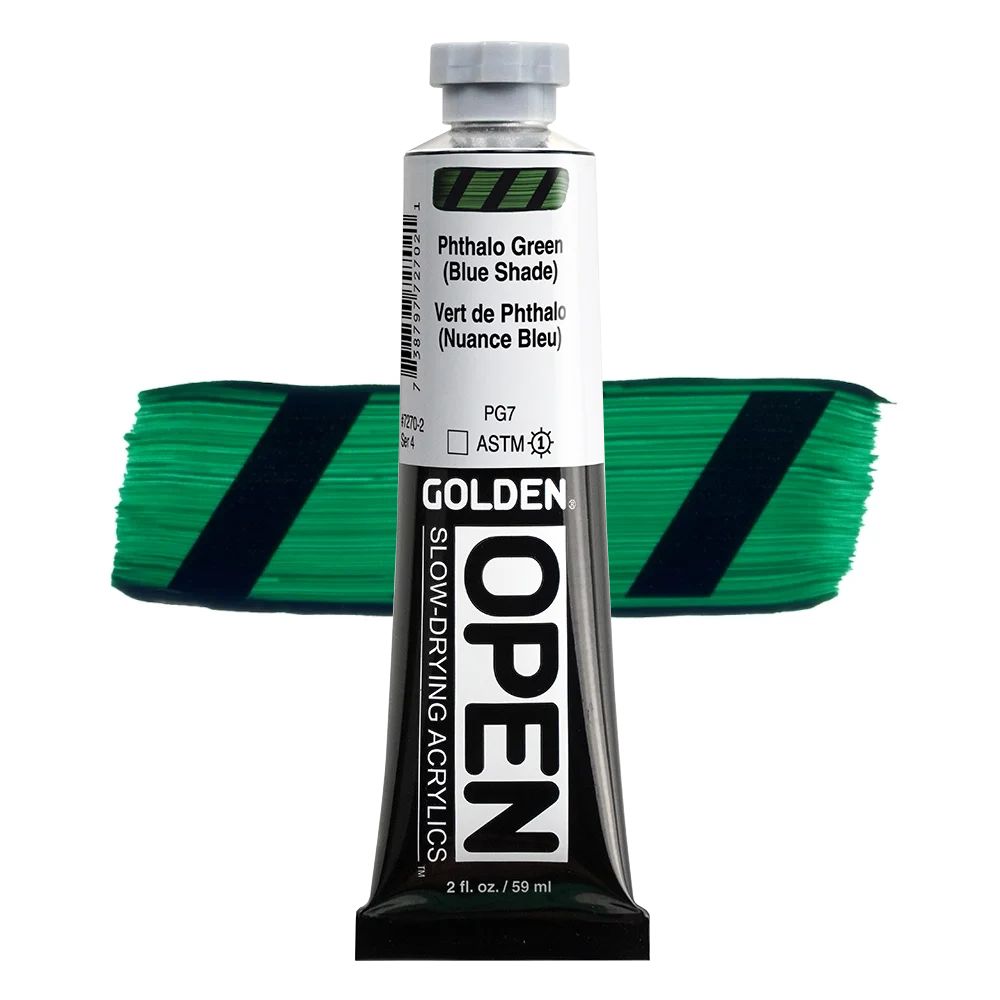 GOLDEN オープンアクリリックス 59ml 7270 フタログリーン(ブルーシェード)