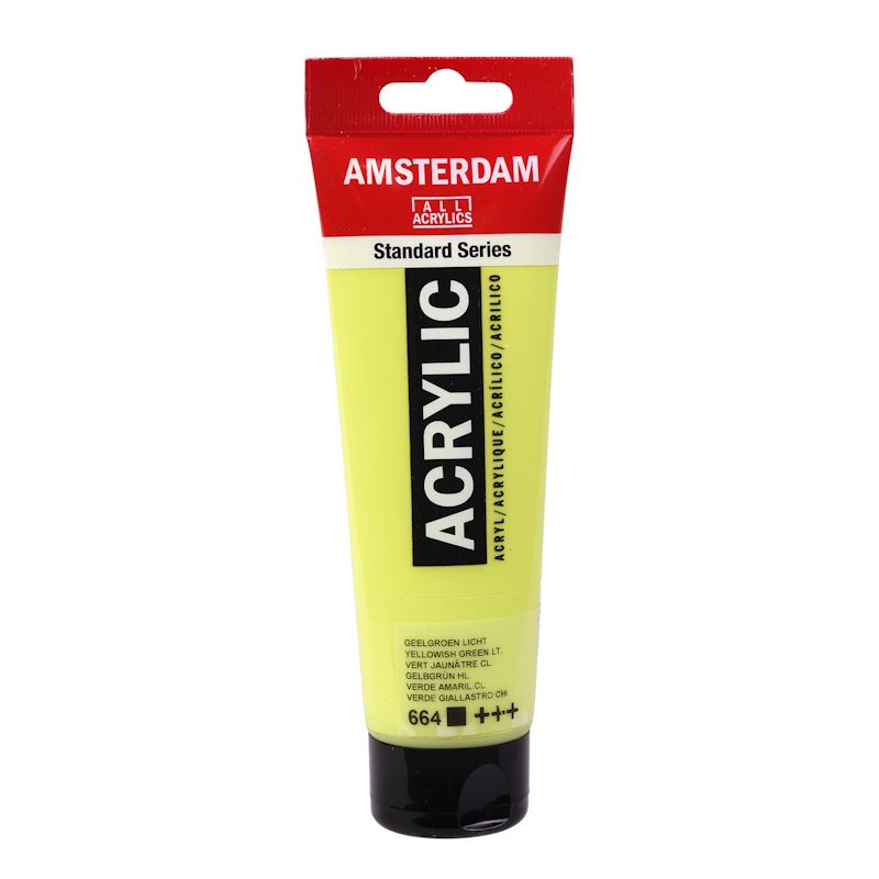 アムステルダムアクリリックカラー20ml #664 イエローイッシュグリーンライト