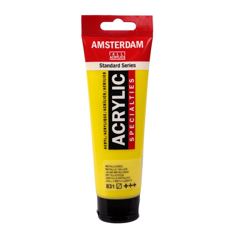 アムステルダムアクリリックカラー20ml #831 メタリックイエロー