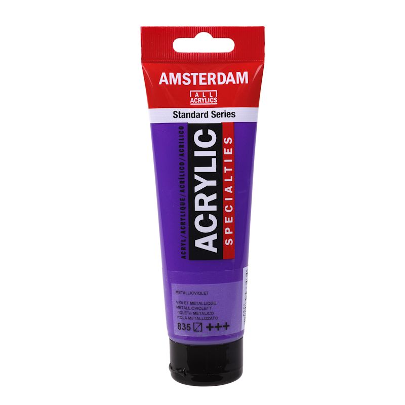 アムステルダムアクリリックカラー20ml #835 メタリックバイオレット