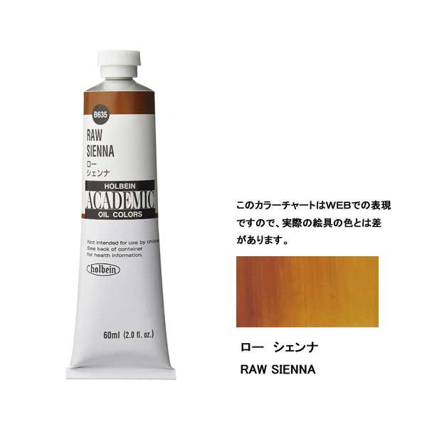 ホルベイン油絵具 ACADEMIC B535 ローシェンナ 【160ml】