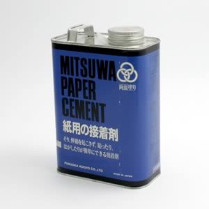 ミツワ ペーパーセメント Wコート (1570ml角缶)
