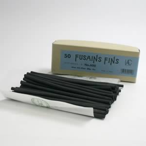 伊研木炭 No.600　ヤナギ 中細軸 50本入