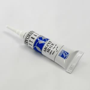 ガラス絵用透明絵具サーンカラー シルバー (20ml)