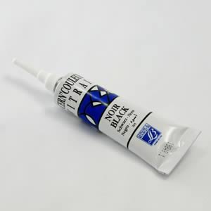 ガラス絵用透明絵具サーンカラー ブラック (20ml)