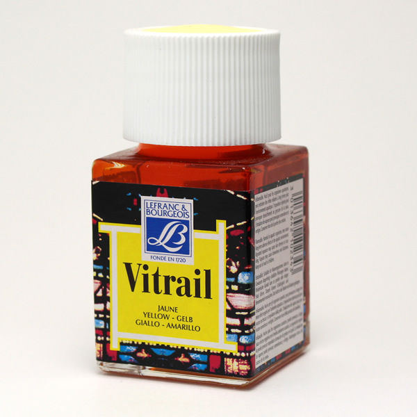ガラス絵用透明絵具ヴィトレイル イエロー (50ml)