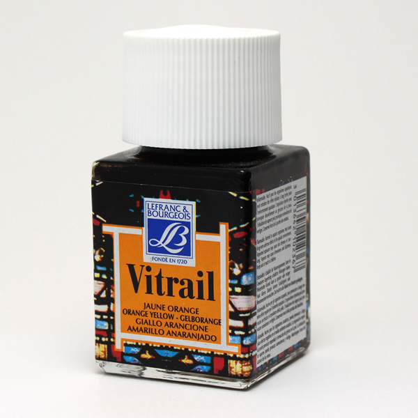 ガラス絵用透明絵具ヴィトレイル オレンジイエロー (50ml)