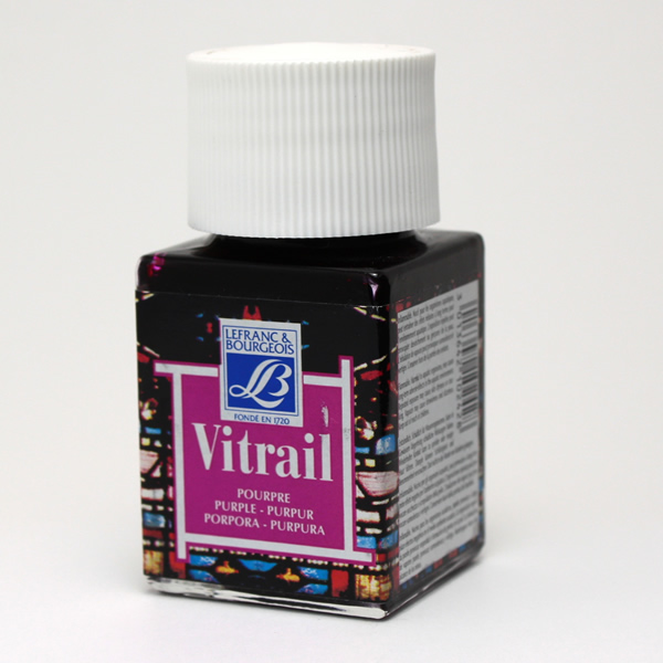 ガラス絵用透明絵具ヴィトレイル パープル (50ml)