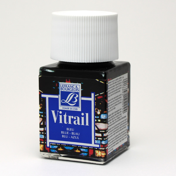ガラス絵用透明絵具ヴィトレイル ブルー (50ml)