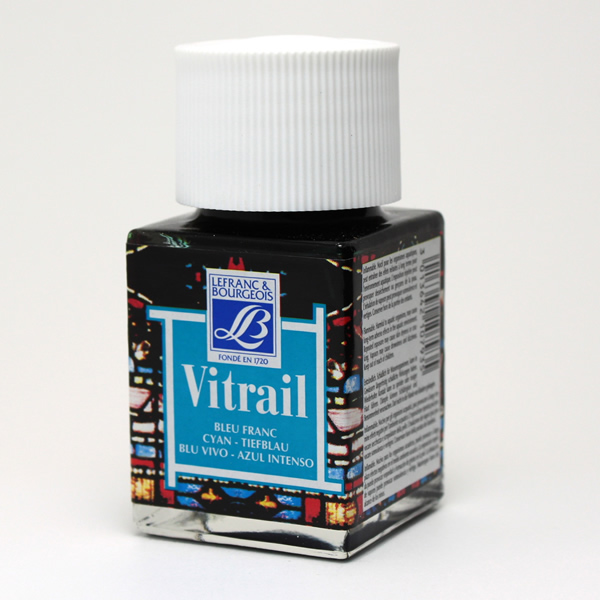 ガラス絵用透明絵具ヴィトレイル シアン (50ml)