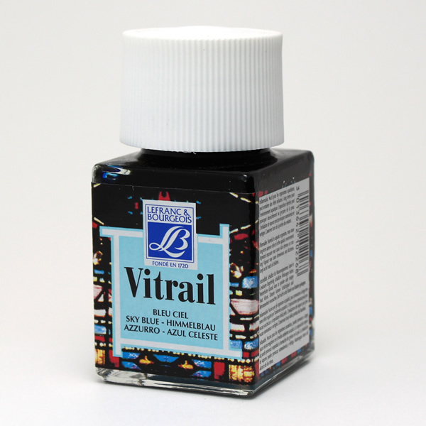 ガラス絵用透明絵具ヴィトレイル スカイブルー (50ml)
