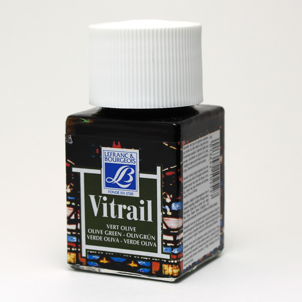ガラス絵用透明絵具ヴィトレイル オリーブグリーン (50ml)