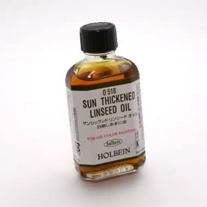 ホルベイン画用液 O518 サンシックンド リンシードオイル 55ml