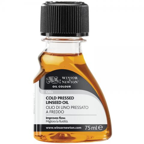 ウィンザー&ニュートン画用液 コールドプレスド リンシードオイル (75ml)