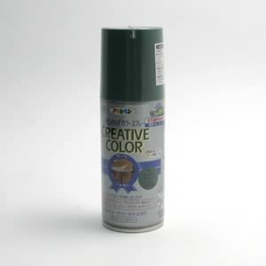 アサヒペン クリエイティブカラースプレー<ツヤなし> 04 オールドグリーン (100ml)