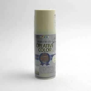 アサヒペン クリエイティブカラースプレー<ツヤなし> 20 アースホワイト (100ml)