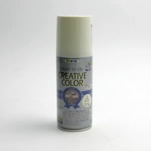アサヒペン クリエイティブカラースプレー<ツヤなし> 37 レモンホワイト (100ml)