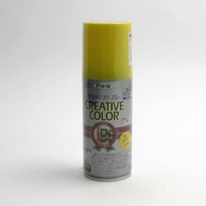 アサヒペン クリエイティブカラースプレー<ツヤあり> 65 イエロー (100ml)