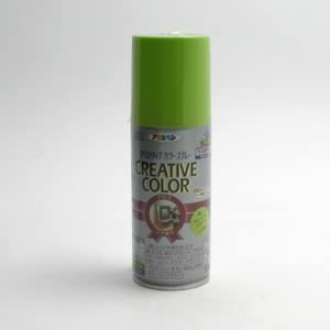 アサヒペン クリエイティブカラースプレー<ツヤあり> 66 フレッシュグリーン (100ml)