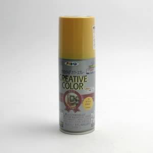 アサヒペン クリエイティブカラースプレー<ツヤあり> 73 ブライトイエロー (100ml)