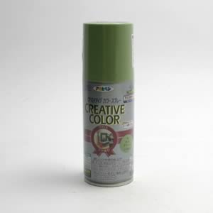 アサヒペン クリエイティブカラースプレー<ツヤあり> 74 モスグリーン (100ml)