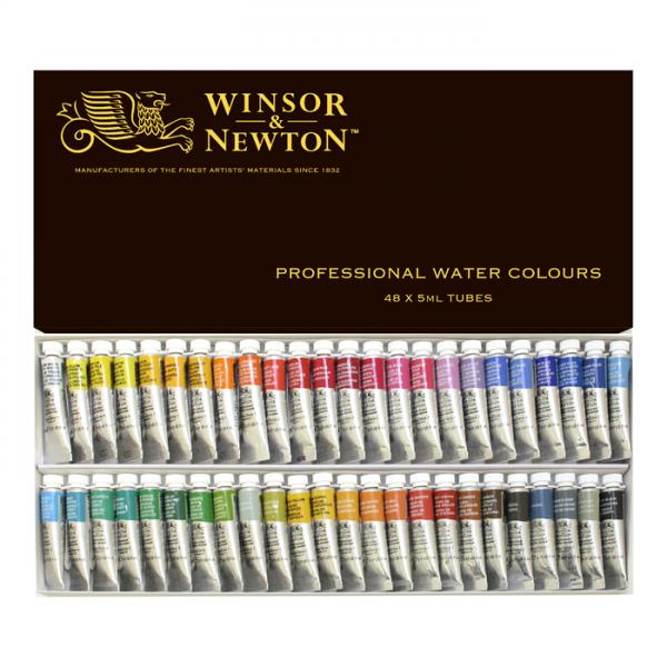 ウィンザー&ニュートン プロフェッショナルウォーターカラー 5ml 48色セット