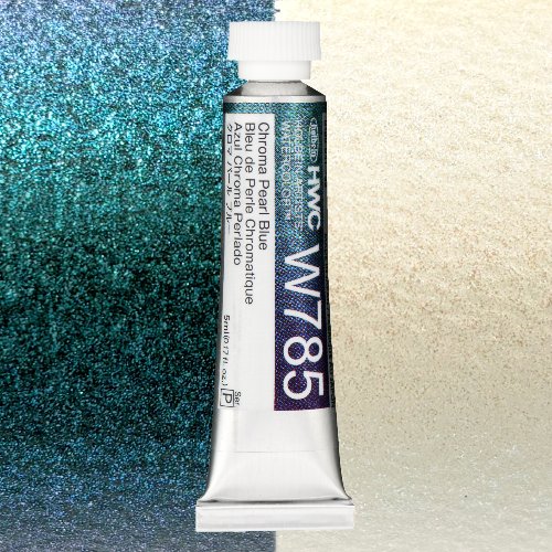 ホルベイン透明水彩 クロマパール 5ml  W785 クロマパールブルー