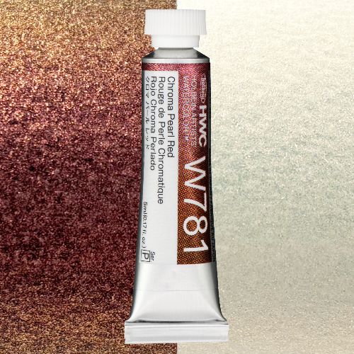 ホルベイン透明水彩 クロマパール 5ml  W781 クロマパールレッド