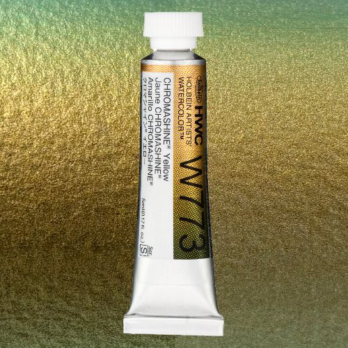 ホルベイン透明水彩 クロマシャイン 5ml W773 クロマシャインイエロー