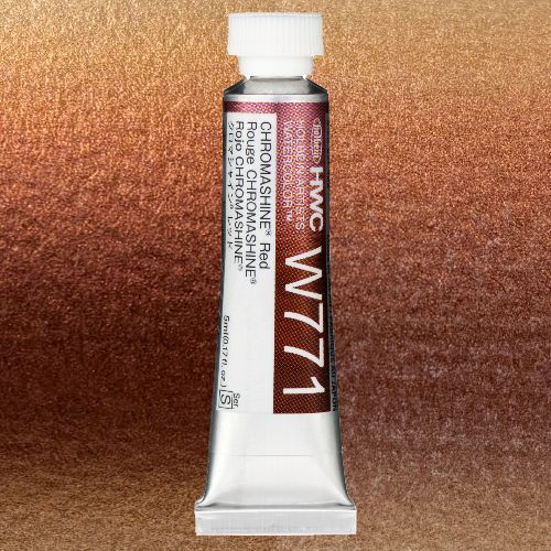 ホルベイン透明水彩 クロマシャイン 5ml  W771 クロマシャインレッド
