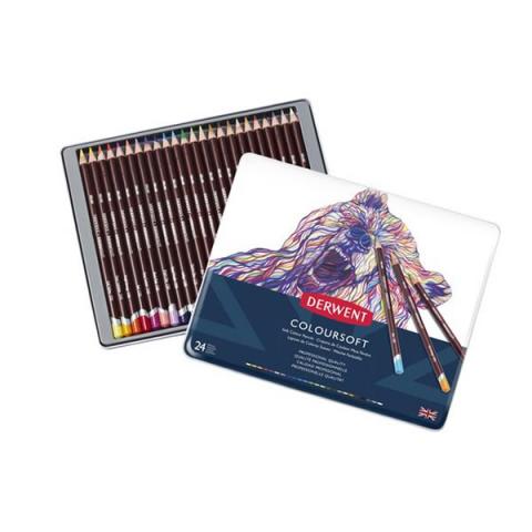 ダーウェント カラーソフト 24色セット