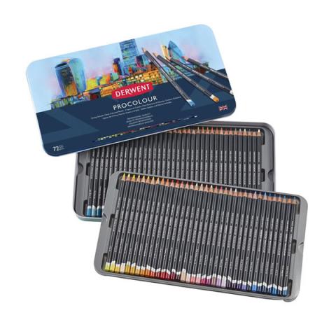 【廃番・メーカー在庫限り】ダーウェント プロカラー メタルケース72色セット