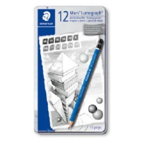 ステッドラー ルモグラフ 製図用高級鉛筆 12本セット【100 G12】
