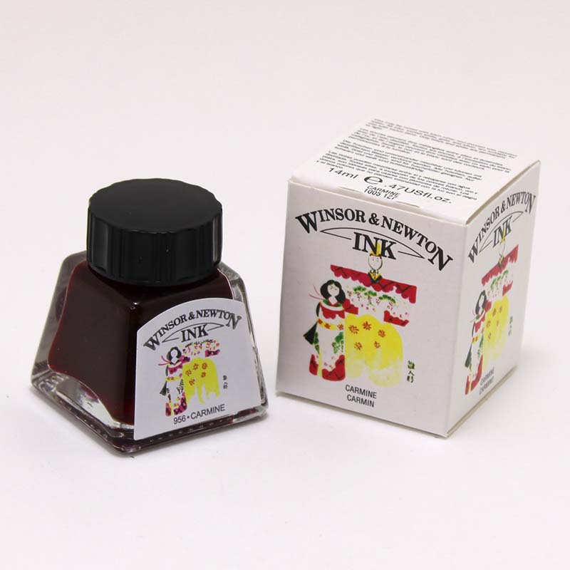 ウィンザー&ニュートン ドローイングインク カーマイン (14ml)