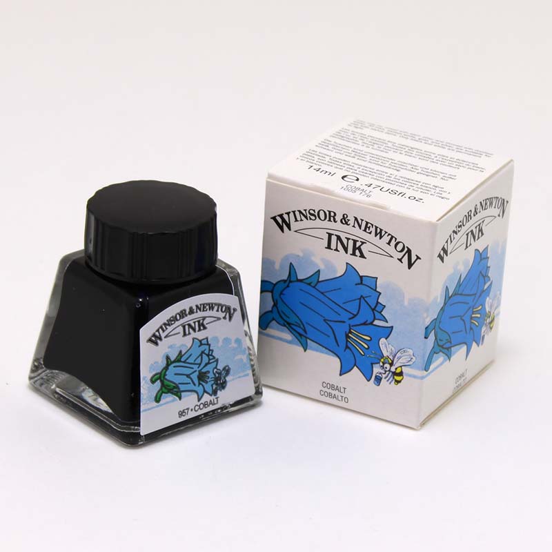 ウィンザー&ニュートン ドローイングインク コバルト (14ml)