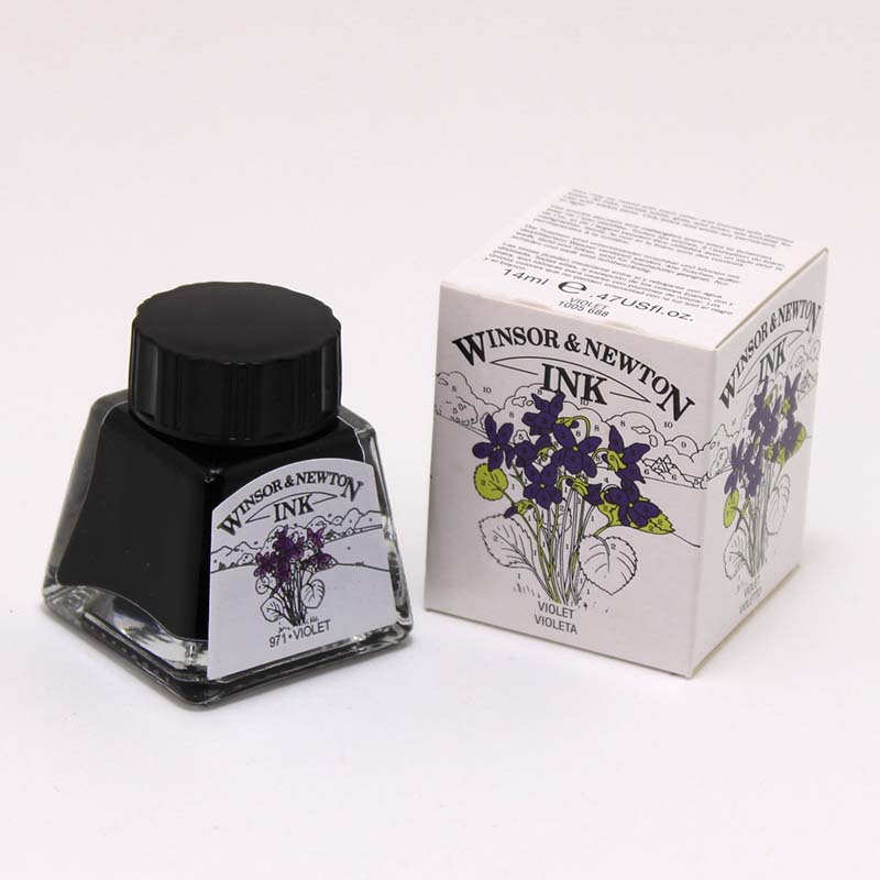 ウィンザー&ニュートン ドローイングインク バイオレット (14ml)