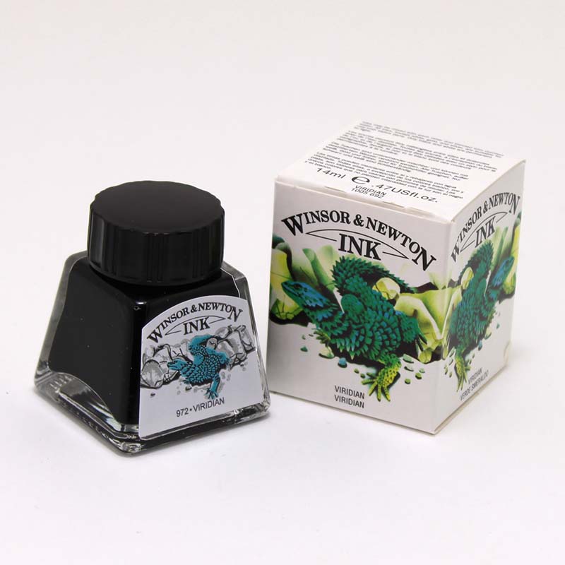 ウィンザー&ニュートン ドローイングインク ビリジャン (14ml)