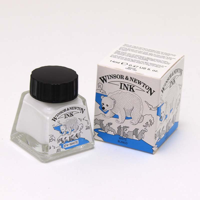 ウィンザー&ニュートン ドローイングインク ホワイト (14ml)