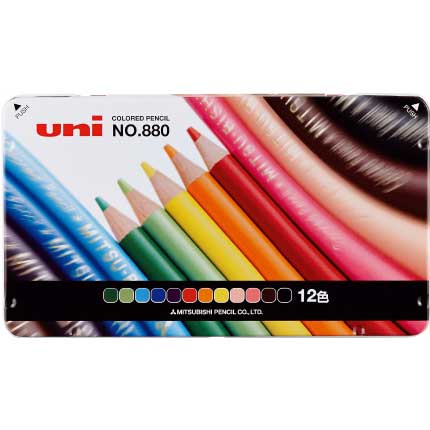 三菱色鉛筆 880 12色セット