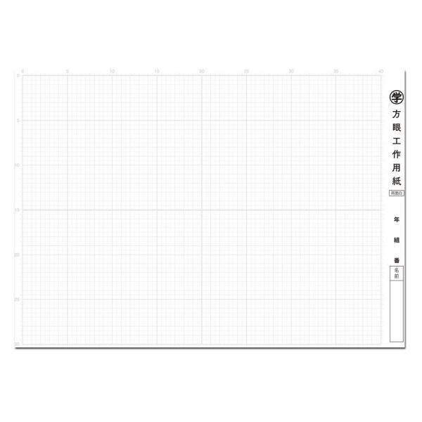 方眼工作用紙A3判 両面白(100枚入)
