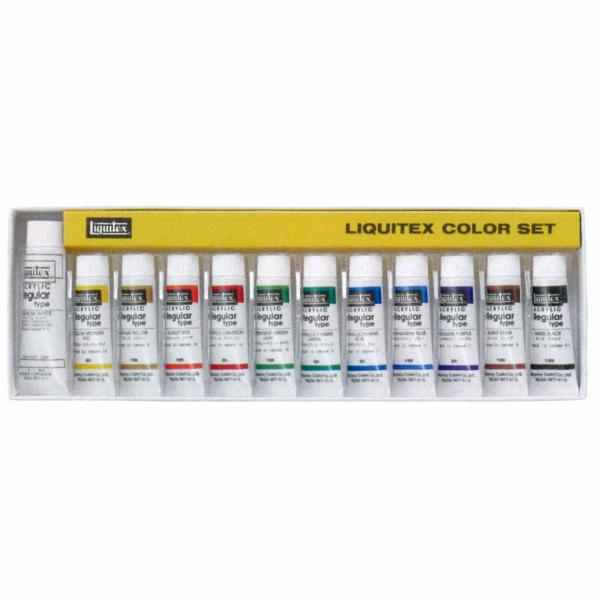 リキテックスレギュラータイプ ミキシング 10mlチューブホワイト6号(20ml)12色セット