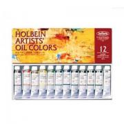 ホルベイン油絵具 12色セット(4号チューブ)