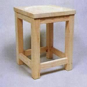 ひのき製 作業椅子