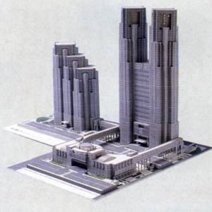 ペーパーモデルアート 東京都庁舎