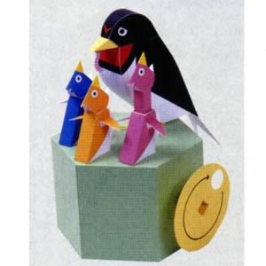 カラクリペーパークラフト 母ツバメの悩み