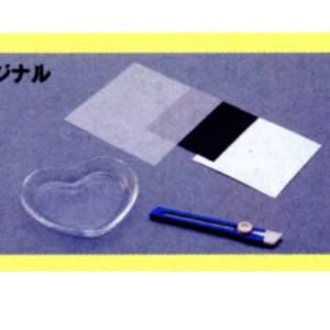 サンドブラスト製作キット ハート小皿